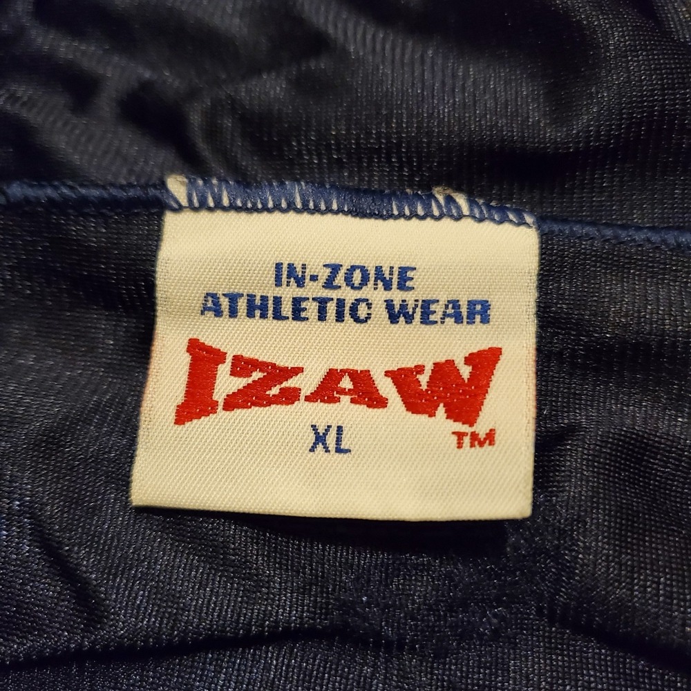 Vintage 90s‎ West Virginia Mountaineers Shorts Men XL Blue Shiny Dazzle IZAW - Picture 6 of 7